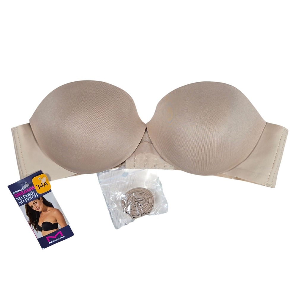 Maidenform Dreamwire Multiway No Poke No Pinch Strapless Bra 34A DM2310 NEW